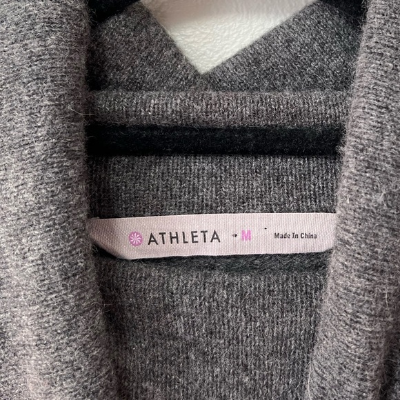 Athleta Cashmere Chalet Sweater in Red Delicious/Charcoal Heather - Picture 5 of 5